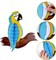 6 Pieces Tropical Birds Honeycomb Parrot Hawaiian Summer Beach Tiki Bar Luau Party Home Classroom Hanging Decorations(Parrot)